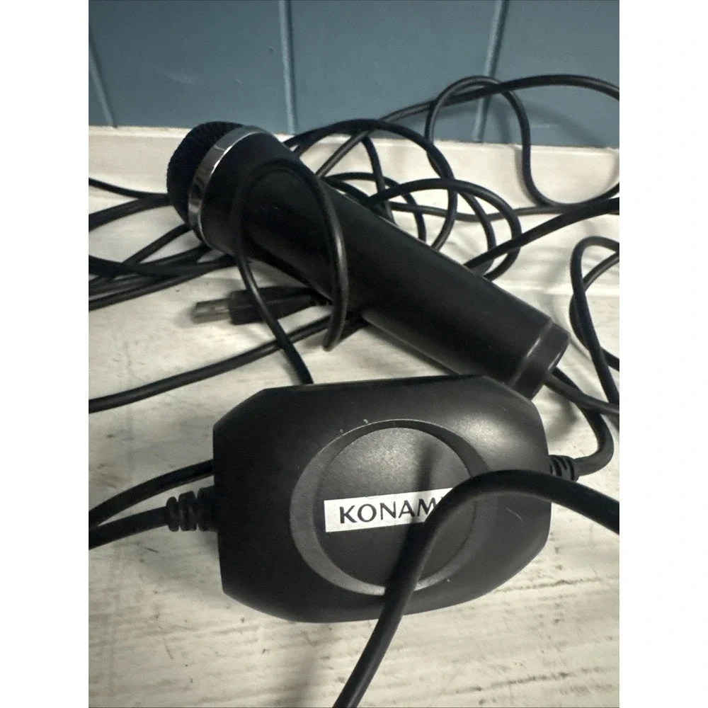 Logitech Konami USB Microphone For Rock Band‎ Guitar Hero PS2 PS3 Black A-0234A